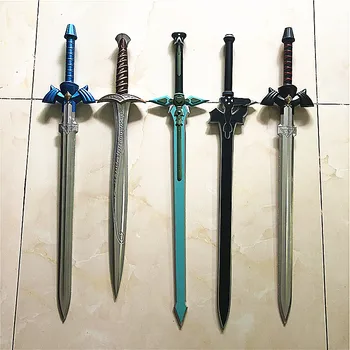 1: 1 skysword Mavi Siyah Cosplay PU Sword Art Online SAO Kılıç