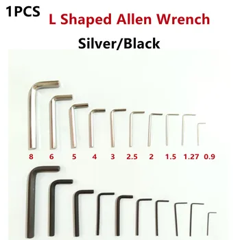 1 adet Allen Anahtarı L Şekilli Gümüş Siyah Altıgen Altıgen Anahtar Allen anahtarı 0.9 mm 1.27 mm 1.5 mm 2mm 2.5 mm 3mm 4mm 5mm 6mm 8mm