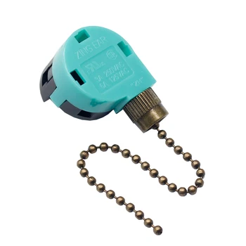 1 Adet Anahtarları Mavi AB / ABD Yedek Ayarlanabilir Hız Çekme Zinciri tavan vantilatörü Anahtarı Kontrol Düğmesi