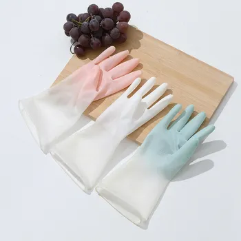 1 Çift bulaşık eldivenleri Ev Temizlik Mutfak Dayanıklı Lateks Çamaşır Yıkama Kauçuk Bulaşık Yıkama Ev İşi