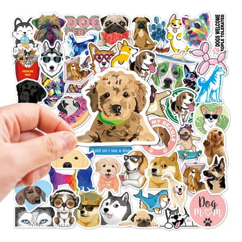 10/30/50 adet Sevimli Hayvan Köpek Karikatür Çıkartmalar DIY Dizüstü Bavul Karalama Defteri Telefon Kırtasiye Grafiti Araba Çıkartması Çocuk Sticker Oyuncaklar