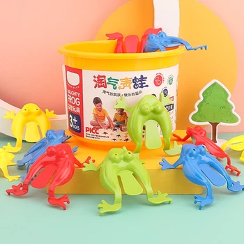 10 adet Atlama Kurbağa Sıçrama Oyunu stres oyuncakları Çocuklar İçin Yenilik Çeşitli Stres rahatlatıcı oyuncaklar Çocuklar İçin doğum günü hediyesi parti oyuncakları