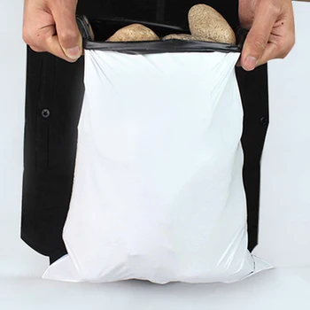 10 Adet Beyaz Self-seal Yapışkanlı Kurye çantalar depolama Çanta Zarf Mailler Posta Plastik Poli Nakliye Posta Çantaları
