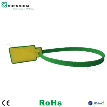 100 adet / torba ISO 18000-6C UHF RFID Pasif Mühür Etiketi Kaliteli Varlık Güvenlik İzleme Entegre Kablo Zip Kravat