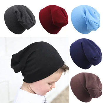 2 Adet Bebek Şapka Önlük Seti Erkekler Kızlar için çocuk Düz Renk Kaput Sonbahar ve Kış Sıcaklık Şapkalar Hedging Kap