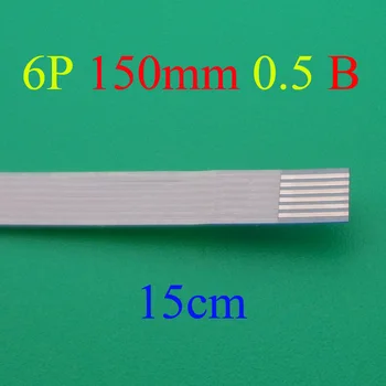 2 adet / grup FFC FPC düz esnek kablo 0.5 mm pitch 6 pin 6PİN Ters Uzunluk 150mm 15 cm Genişlik 3.5 mm Şerit Flex Kablo