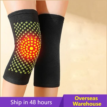 2 adet Kendinden ısıtma Desteği Diz Pedleri dizlik sıcak Artrit eklem ağrısı giderici ve Yaralanma kurtarma kemer diz masaj aleti ayak