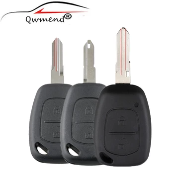 2 Düğmeler Araba Uzaktan Anahtar Shell Kılıf için Vauxhall Opel Movano / Vivaro Renault Trafik Kangoo Nissan Primastar için