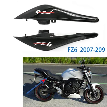 2 Parça Motosiklet Arka Üst Fairings Paneli Yüksek Kaliteli Parlak Siyah Plastik Yamaha FZ6 FZ6N FZ-6N 2007 2008 2009