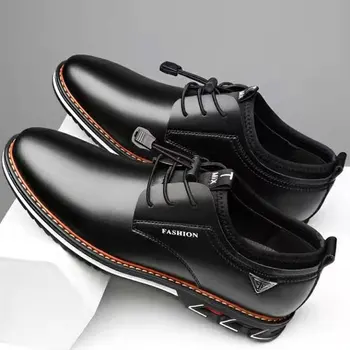 2021 Yeni erkek ayakkabısı Deri İnek Derisi deri ayakkabı Erkekler Rahat Düşük üst İngiliz Rahat tek ayakkabı deri ayakkabı Resmi Ayakkabı
