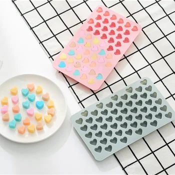 2021 Yeni Mini Kalp Kalıp Silikon Buz Küpü Tepsi DIY Çikolata Fondan Kalıp 3D Pasta Jöle Kurabiye Pişirme Kek Dekorasyon Araçları