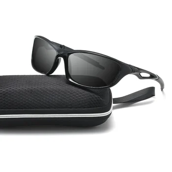 2022 Polarize güneş Gözlüğü Erkek Marka Tasarımcı Moda Kare Erkek UV400 Spor Güneş Tonları Gözlük Vintage Gözlük Sürüş 