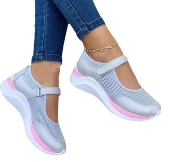 2022 Yeni Ayakkabı Kadın rahat ayakkabılar Kadın Tenis Feminino Nefes Düz Bayan Ayakkabıları Kadın Açık Yürüyüş Zapatos Mujer