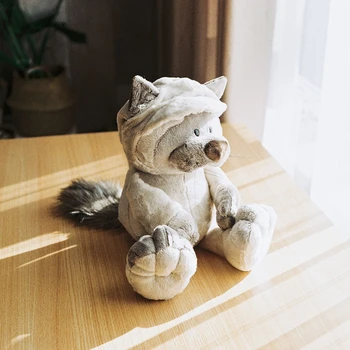 25 CM Süper Sevimli Yumuşak Dolması Misk Kedi oyuncak bebek yatağı Uyku Kedi Bebek Kız doğum günü hediyesi