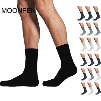3 Pairs Paketi Erkekler Pamuk Çorap Dropshipping Katı Saf Renk Iş Nefes Rahat Çorap erkek Artı Boyutu (6-13) носки