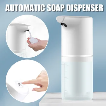 350ML Otomatik Sabunluk Taşınabilir Köpük Alkol Dağıtıcı Eller Serbest Hareket Sensörü Pratik Banyo Donanım Fotoselli