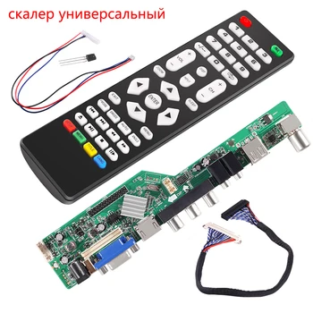 3663 Yeni Dijital Sinyal DVB - C DVB-T2 DVB-T Evrensel LCD TV Denetleyici sürücü panosu YÜKSELTME 3463A Rus USB oyun LUA63A82
