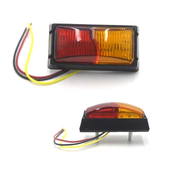 4 adet 8 LEDS Araba Kamyon Arka Kuyruk İşık Uyarı İşıkları Arka Lambalar Su Geçirmez Çift Taraflı İşaretleyici Römork Işıkları 10-30V