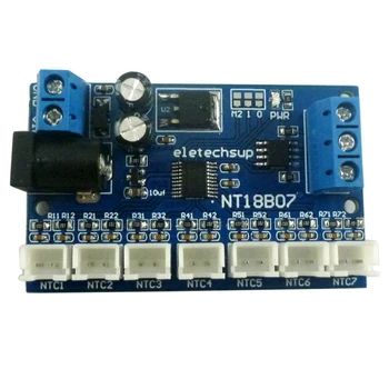 7 Kanal RS485 NTC Sıcaklık Sensörü Ölçümü MODBUS RTU Kağıtsız Kaydedici PLC NT18B07