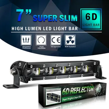 8 inç 30 W LED iş ışık Bar taşkın nokta ışın Offroad 4WD SUV sürüş sis lambası akseauar Voiture Автомобильные Товары araba ışıkları