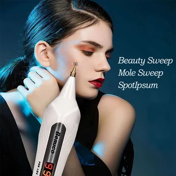 9-Speed Yükseltme lazer plazma kalemi Çil Makinesi LCD Köstebek Siyah Nokta Çıkarıcı Cilt Siğil Etiketi Dövme Temizleme Aracı Güzellik Salonu