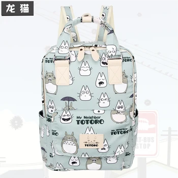 Anime Komşum Totoro Sırt Çantası Karikatür genç Boobkags Laptop omuz çantaları Öğrenci okul çantası Erkekler Seyahat Sırt Çantası