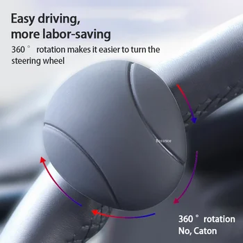 Araba Dönüm direksiyon Güçlendirici Topuzu 360 Derece Rotasyon Metal Rulman Güç Kolu Topu Şekilli Yardımcı El Kontrol