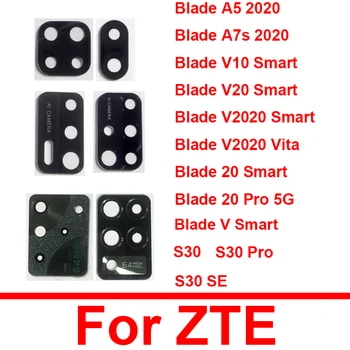 Arka Arka Kamera Cam Lens Etiket Bant ZTE Blade A5 A7S 2020 V10 V20 V2020 20 Akıllı Vita 20Pro 5G S30 Pro S30 SE Parçaları