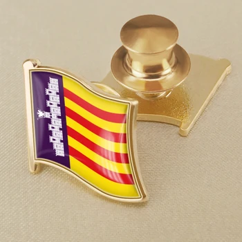 Arması Mayorka Mallorca İspanya Bayrağı Yaka İğneler Broş Rozetleri