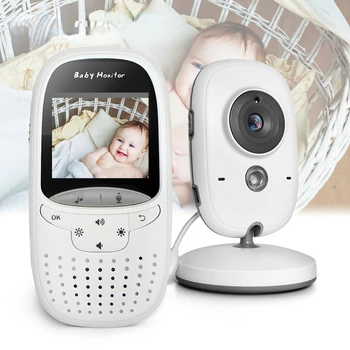 Bebek izleme monitörü VB602 IR Gece Görüş Sıcaklık Monitör Ninniler Interkom VOX Modu Video bebek kamerası Walkie Talkie Çocuk Bakıcısı