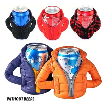 Bira Soğutucu İçecek Ceket Yalıtımlı Can Yalıtım Gizlemek Bir Kutu Termo Soğutucular Giysi Bira yalıtım ceketi Kolalı İçecekler İçin