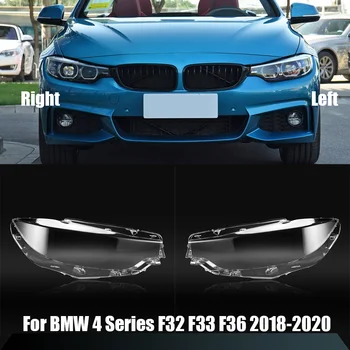 BMW 4 Serisi için F32 F33 F36 2018-2020 Far Kapağı Şeffaf Far Lambası Kabuk Yerine Orijinal Abajur Pleksiglas