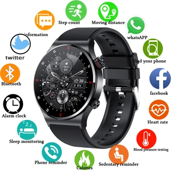 EKG + PPG Bluetooth Çağrı akıllı saat Erkekler 2022 spor bilezik NFC Su Geçirmez Özel İzle Yüz Erkekler ios için akıllı saat Android