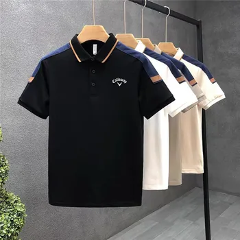Erkek Golf Giyim Moda Gömlek İlkbahar Yaz Sonbahar Kısa Kollu 2022 polo tişört Rahat Üst