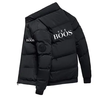 Erkek kışlık ceketler ve Mont Pamuk Giyim Giyim 2022 Yeni Parkas Ceket erkek Rüzgarlık Kalın Sıcak Erkek Parkas M-5XL