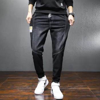 Erkek Yüksek Kaliteli esnek kemer Şantuk Kot Satılık 2022 Baharında Moda Erkek harem pantolon Moda Marka Japon Pantolon