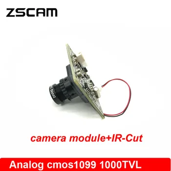 Ev Güvenlik Analog Gözetim CCTV Mini Kamera Modülü Kurulu 1099 Cmos Sensör 1000 TVLS İle IR-CUT Filtre Ve BNC Kablosu