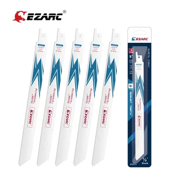 EZARC Pistonlu Testere Bıçağı Elektrikli Testere için Bi-Metal Kobalt Bant Testere Metal 5 Adet 14TPI 150mm/225mm 6