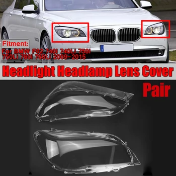 Far Cam Kapak Farlar BMW İçin Şeffaf Kabuk Lens F01 F02 740i 740Li 750i 750Li 760i 760Li 2009-2015 Far Lens
