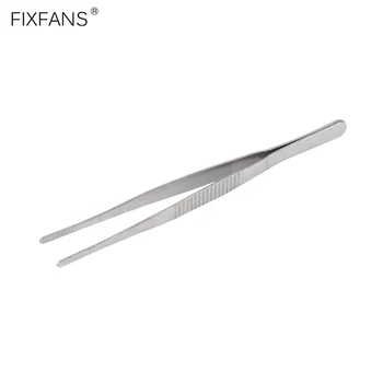 FIXFANS 12.5 cm 5 İnç Paslanmaz Çelik Düz cımbız Künt Tırtıklı İpuçları Elektronik El Sanatları Hobi DIY El Aletleri