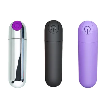 Güçlü Mini Bullet Şekil Vibratör Klitoris İçin, su geçirmez 10 Hızları Titreşim Klitoral Stimülasyon Yetişkin Seks Oyuncakları Kadınlar İçin