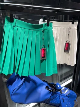 Kadın Pilili Etek G4 Golf Giyim Moda Çok Yönlü parlama Önleyici Açık spor Etekler + Pantolon