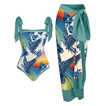 Kadın Yaz Yüzme Takım Elbise 2022 Lüks Tankini Kadın mayolar Mayo Cover Up Yaz Plaj Dantel Şerit