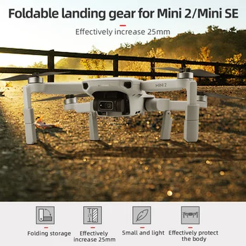 Katlanır iniş takımı Bacak Desteği Koruyucu Uzatma Koruyucu DJI Mini 2 / Mini SE Drone Aksesuarları