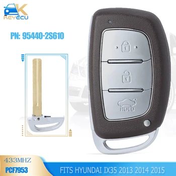 KEYECU 95440-2S610 433MHz PCF7953 Çip Akıllı Uzaktan Araba Anahtarı Fob 3 Düğme Hyundai IX35 2013 2014 2015