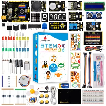 Keyestudio KÖK Artı Kurulu Arduino için Başlangıç Kiti Başlangıç Kiti Tam Set Komple Elektronik DIY Projeleri Programlama Kiti
