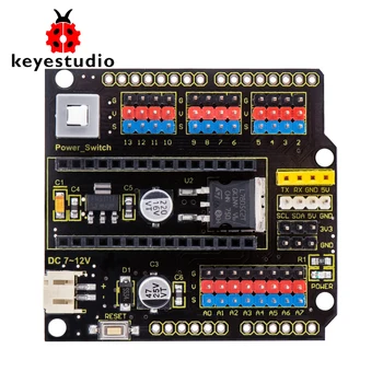 Keyestudio NANO Kalkan Kurulu W / Güç Anahtarı Arduino Nano için