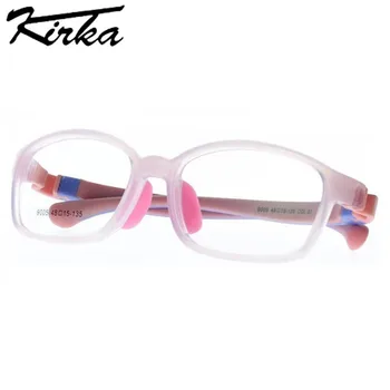 Kirka TR90 Çocuk Gözlük Çerçeveleri Esnek Kare Erkek Kız Optik Reçete Gözlük Çerçeve Miyopi Çocuk Gözlük Frame9005