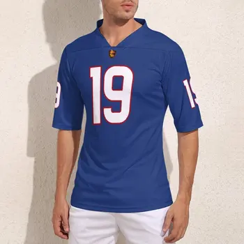 Kişiselleştirme New York No 19 futbol formaları Moda Gençlik Rugby Forması Spor Custom Made futbol tişörtü