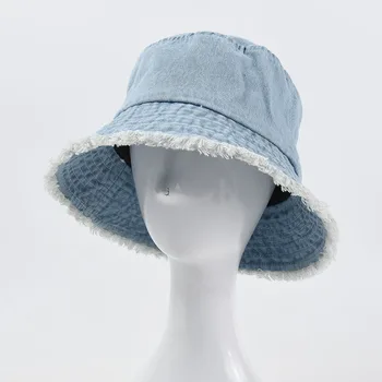 Kovboy kova Şapka Bahar Ve Yaz kadın Saf Renk Kovboy Çapak balıkçı şapkası Açık Basit Güneşlik Pamuk kadın Şapka